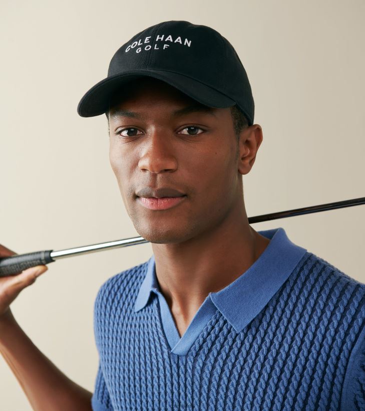 katoenen golfhoed Heren zwart Cole Haan accessoires 6H6J6F502