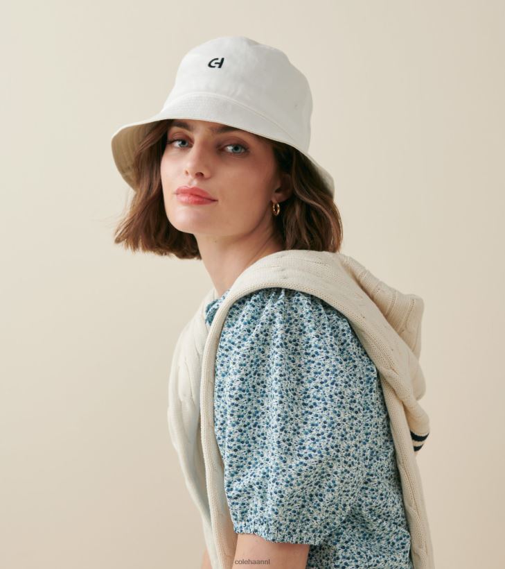 katoenen vissershoed Heren optisch wit Cole Haan accessoires 6H6J6F501