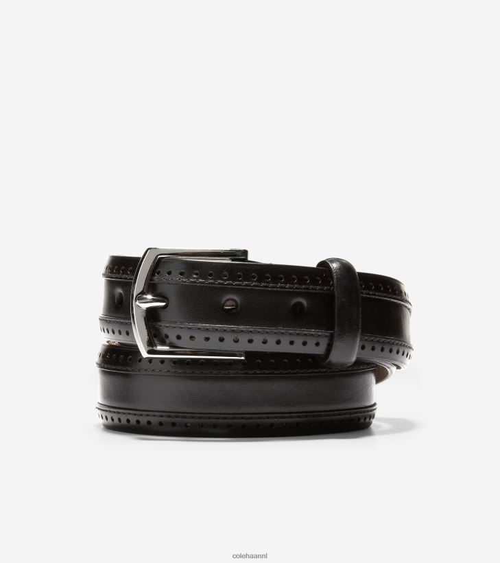 dawson 32 mm geperforeerde riem Heren zwart Cole Haan accessoires 6H6J6F566