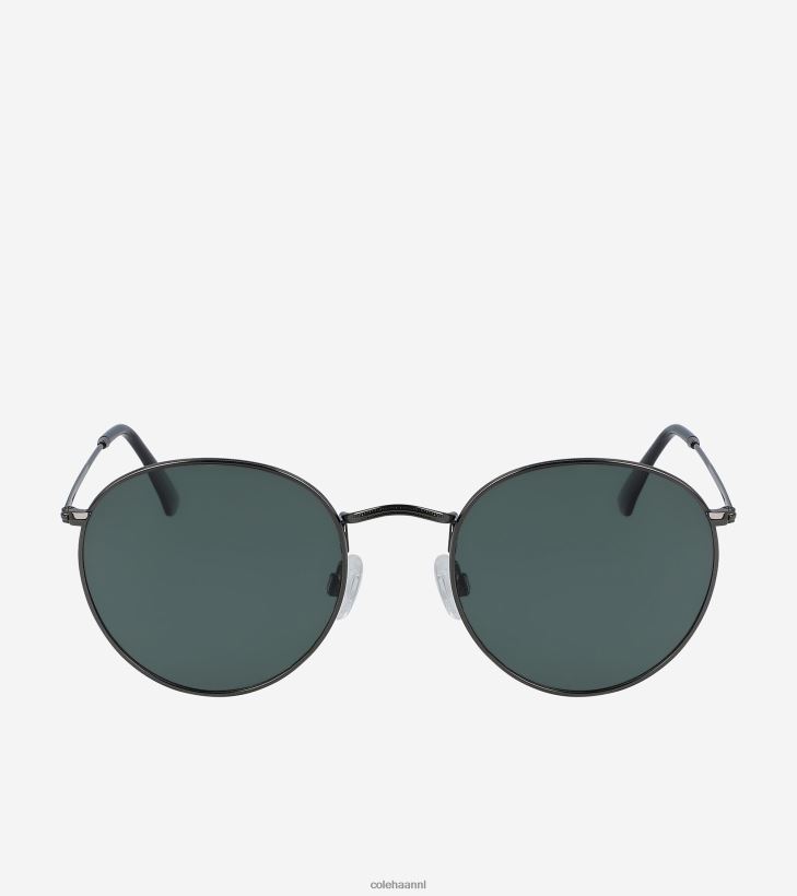 klassieke metalen ronde zonnebril Heren gunmetal-rook Cole Haan accessoires 6H6J6F585