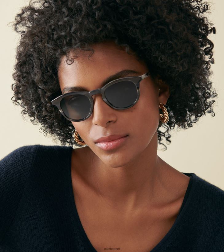 moderne ronde zonnebril Heren brons Cole Haan accessoires 6H6J6F530