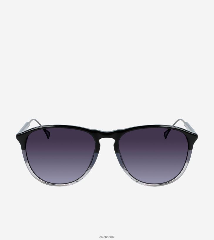 retro ovale zonnebril Heren zwart Cole Haan accessoires 6H6J6F533