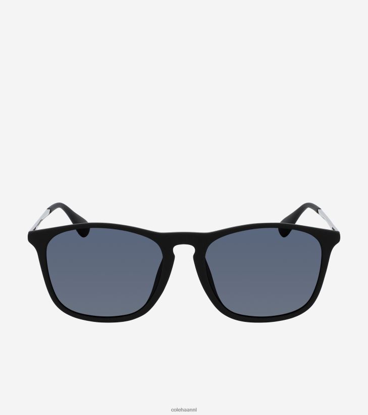 retro vierkante zonnebril Heren zwart Cole Haan accessoires 6H6J6F582