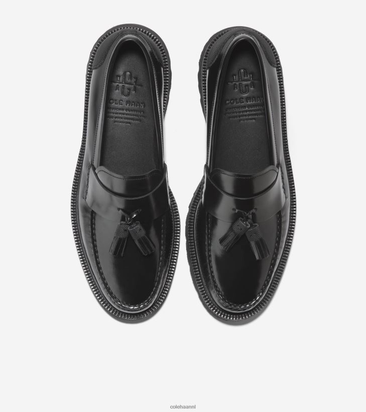 american classic loafer met kwastjes Heren zwarte poetsbeurt Cole Haan schoenen 6H6J6F449