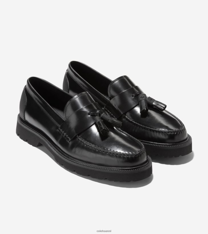 american classic loafer met kwastjes Heren zwarte poetsbeurt Cole Haan schoenen 6H6J6F449