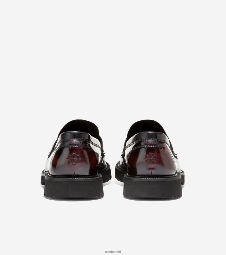 amerikaanse klassiekers penny loafer Heren diep bordeaux-zwart Cole Haan schoenen 6H6J6F376