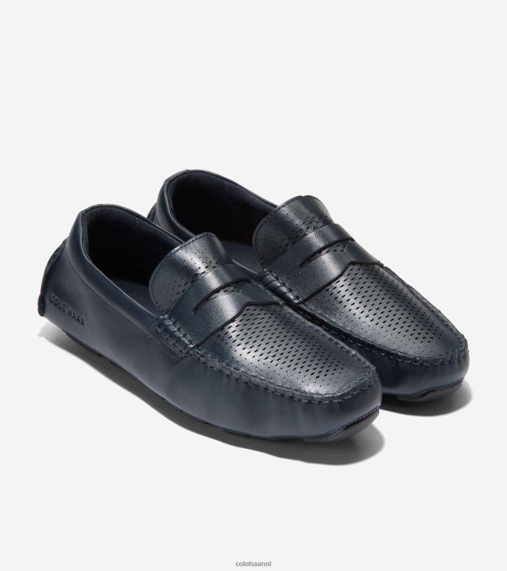 grand laser penny-stuurprogramma Heren marineblauwe blazer Cole Haan schoenen 6H6J6F295