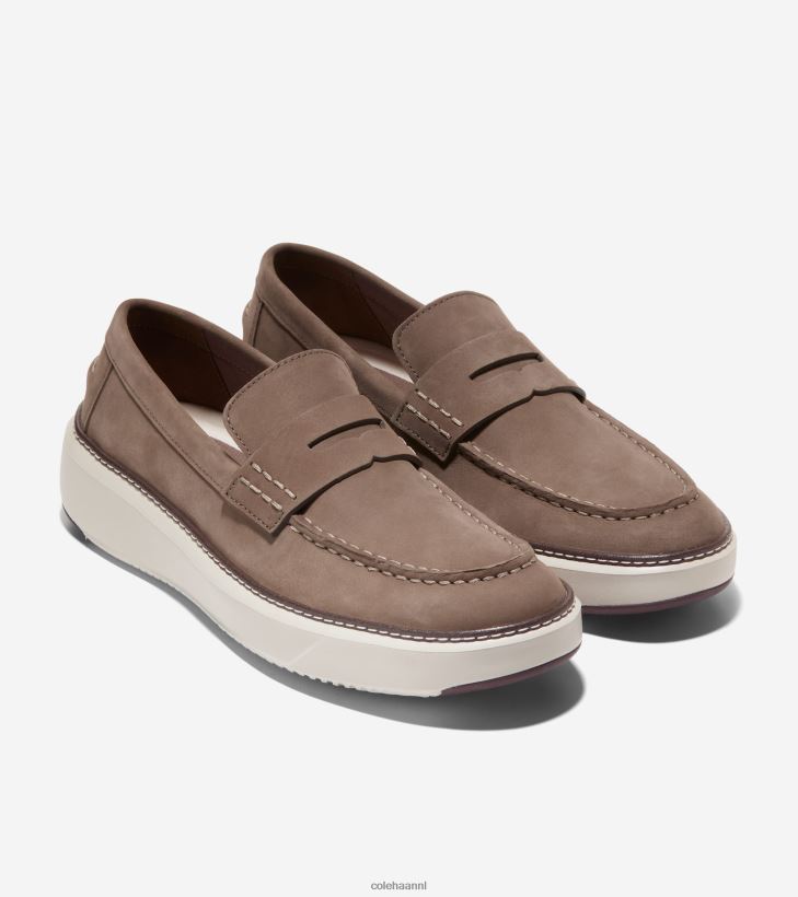 grandpro topspin penny loafer Heren truffel-zilver berken stitchlite Cole Haan schoenen 6H6J6F291