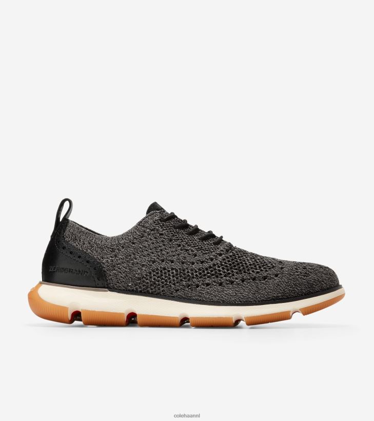 4.zerogrand oxford Heren zwart-ivoor-gom stitchlite Cole Haan schoenen 6H6J6F362