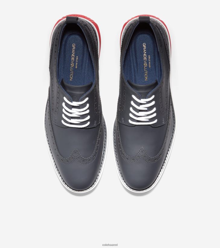 grote evolutie shortwing oxford Heren indigo inkt-optische witte vlam Cole Haan schoenen 6H6J6F458