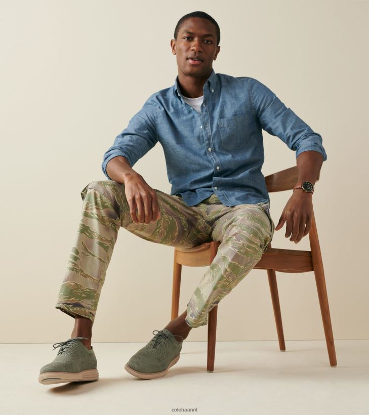 originele grand geremasterde longwing oxford Heren theeblad-diep olijf camo stitchlite Cole Haan schoenen 6H6J6F443