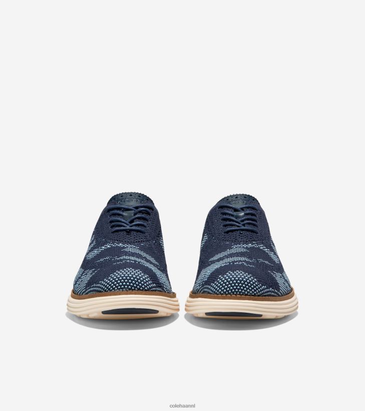 originele grand geremasterde vleugeltip oxford Heren blauwe bell-navy blazer camo stitchlite Cole Haan schoenen 6H6J6F445