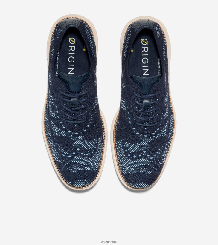 originele grand geremasterde vleugeltip oxford Heren blauwe bell-navy blazer camo stitchlite Cole Haan schoenen 6H6J6F445