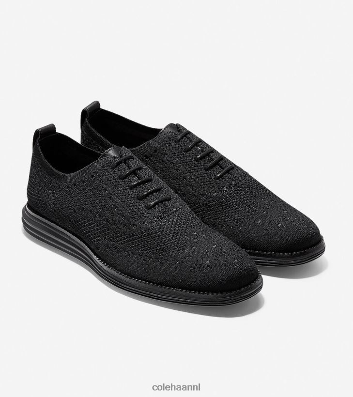 originele grote vleugeltip oxford Heren zwarte stitchlite Cole Haan schoenen 6H6J6F393