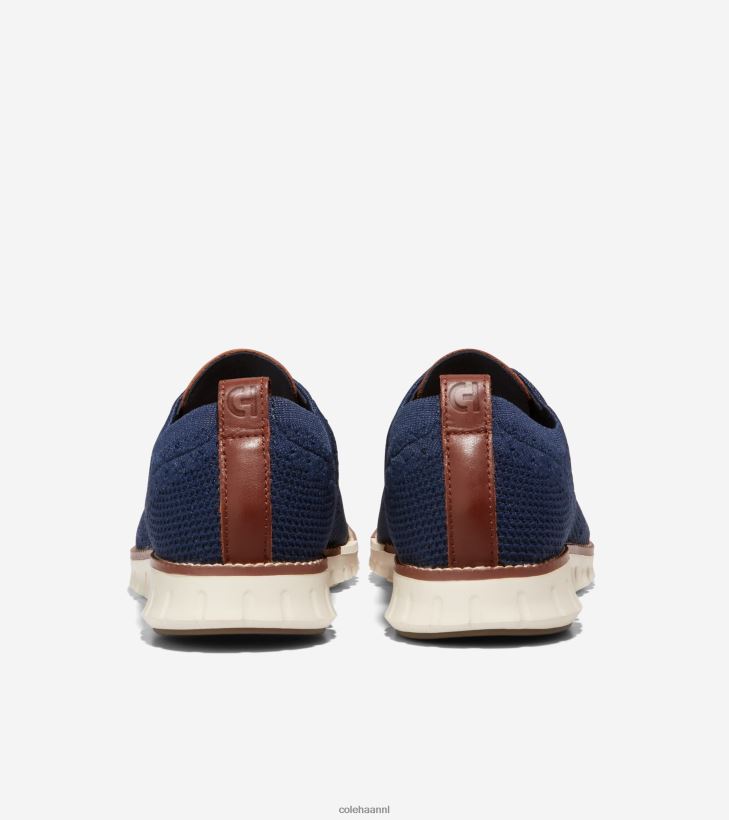 zerogrand vleugeltip oxford Heren marineblauw stitchlite-ivoor Cole Haan schoenen 6H6J6F428