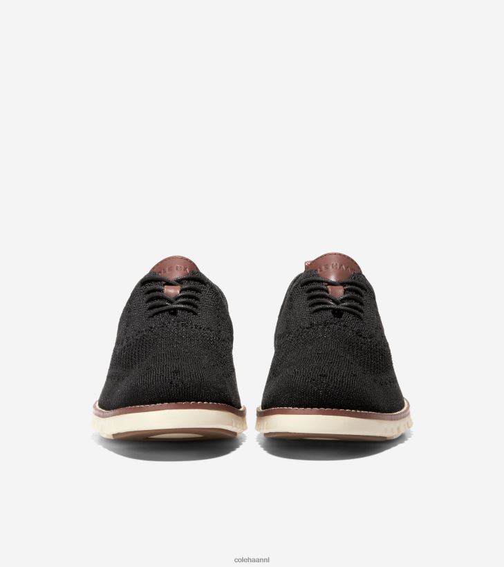 zerogrand vleugeltip oxford Heren zwart stitchlite-ivoor Cole Haan schoenen 6H6J6F429