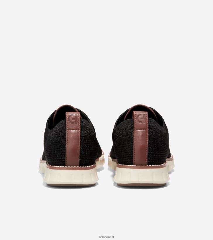 zerogrand vleugeltip oxford Heren zwart stitchlite-ivoor Cole Haan schoenen 6H6J6F429