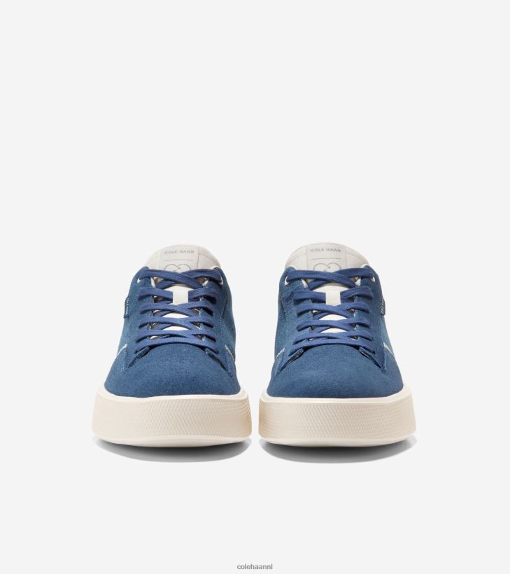 grandpro crew-sneaker Heren vaandrig blauw-ivoor Cole Haan schoenen 6H6J6F307