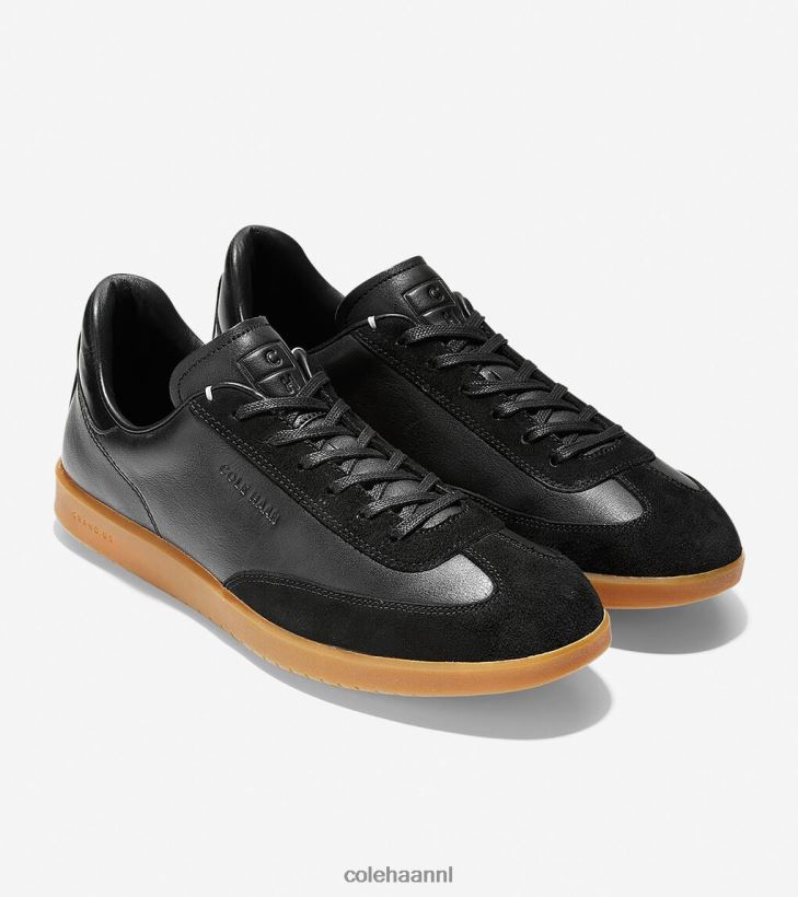 grandpro kunstgras sneaker Heren zwart getrommeld - zwart suède Cole Haan schoenen 6H6J6F456