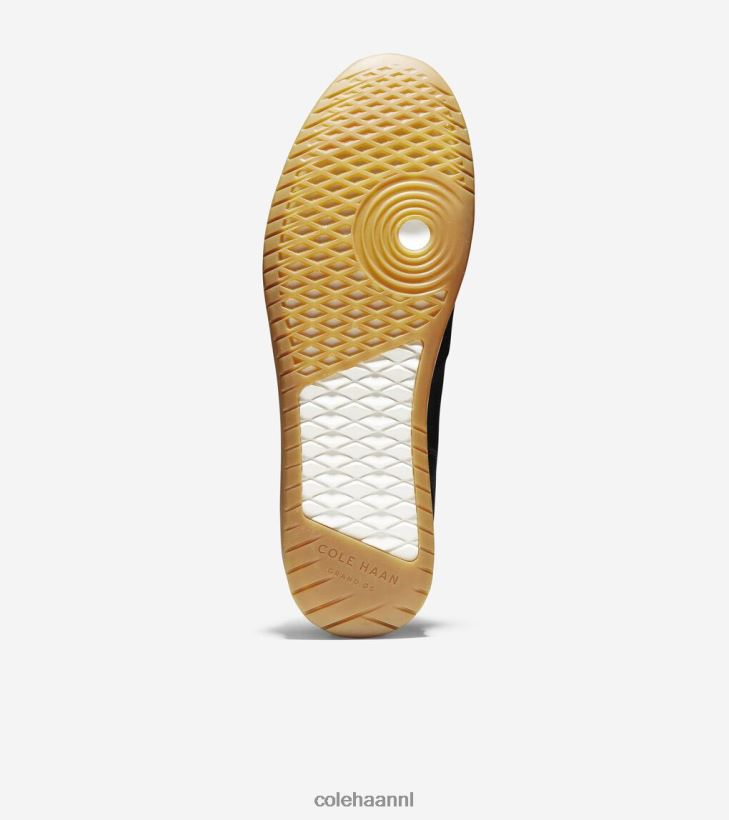 grandpro kunstgras sneaker Heren zwart getrommeld - zwart suède Cole Haan schoenen 6H6J6F456