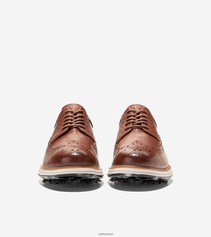 originele grand tour golfschoen Heren woodbury-ivoor Cole Haan schoenen 6H6J6F482