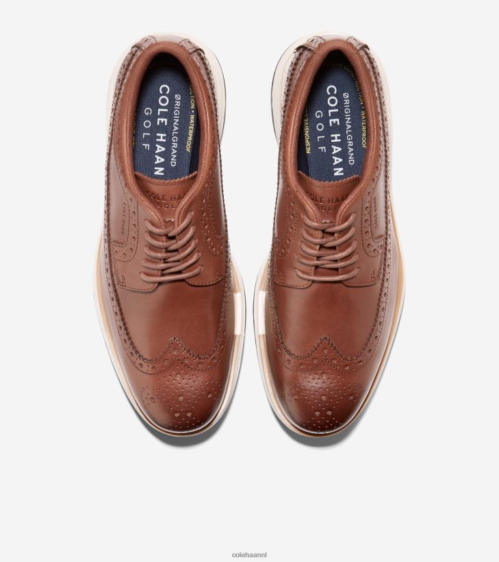 originele grand tour golfschoen Heren woodbury-ivoor Cole Haan schoenen 6H6J6F482