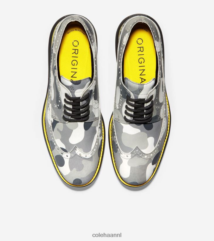 originele grote golfschoen Heren grijze camouflage Cole Haan schoenen 6H6J6F409