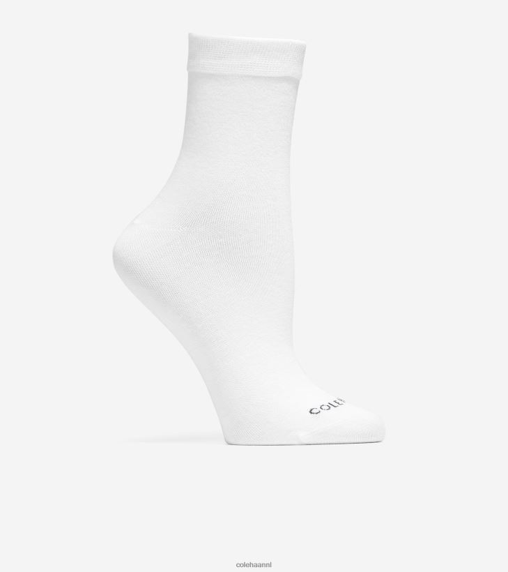 2 paar stevige korte crew sokken vrouwen wit Cole Haan accessoires 6H6J6F514