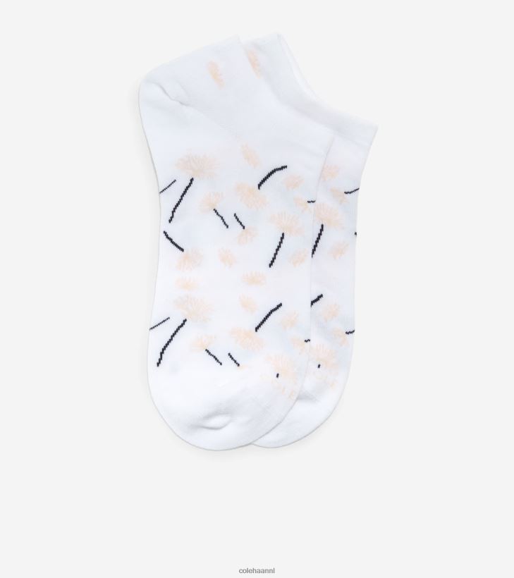paardebloem no-show sok vrouwen wit Cole Haan accessoires 6H6J6F517