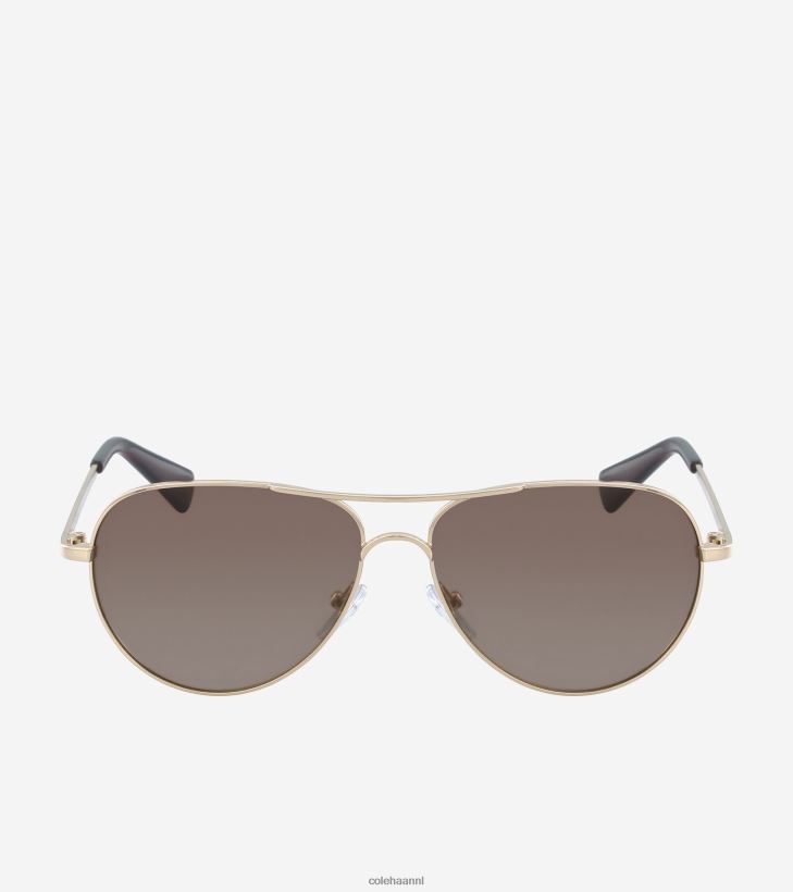klassieke pilotenzonnebril vrouwen goud Cole Haan accessoires 6H6J6F528
