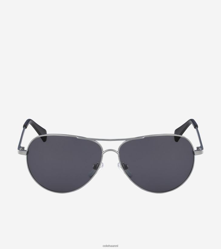 klassieke pilotenzonnebril vrouwen zilver Cole Haan accessoires 6H6J6F529