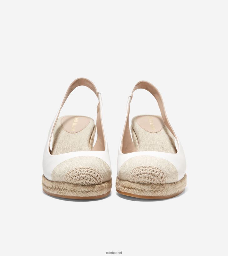cloudfeel espadrilles met sleehak vrouwen wit naturel Cole Haan schoenen 6H6J6F33