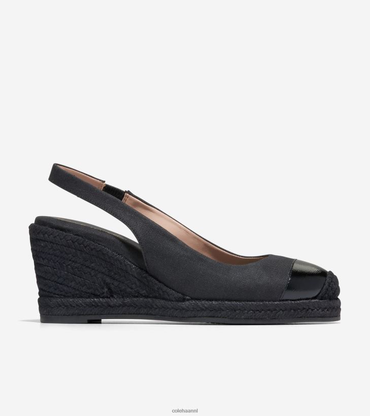 cloudfeel espadrilles met sleehak vrouwen zwart Cole Haan schoenen 6H6J6F34