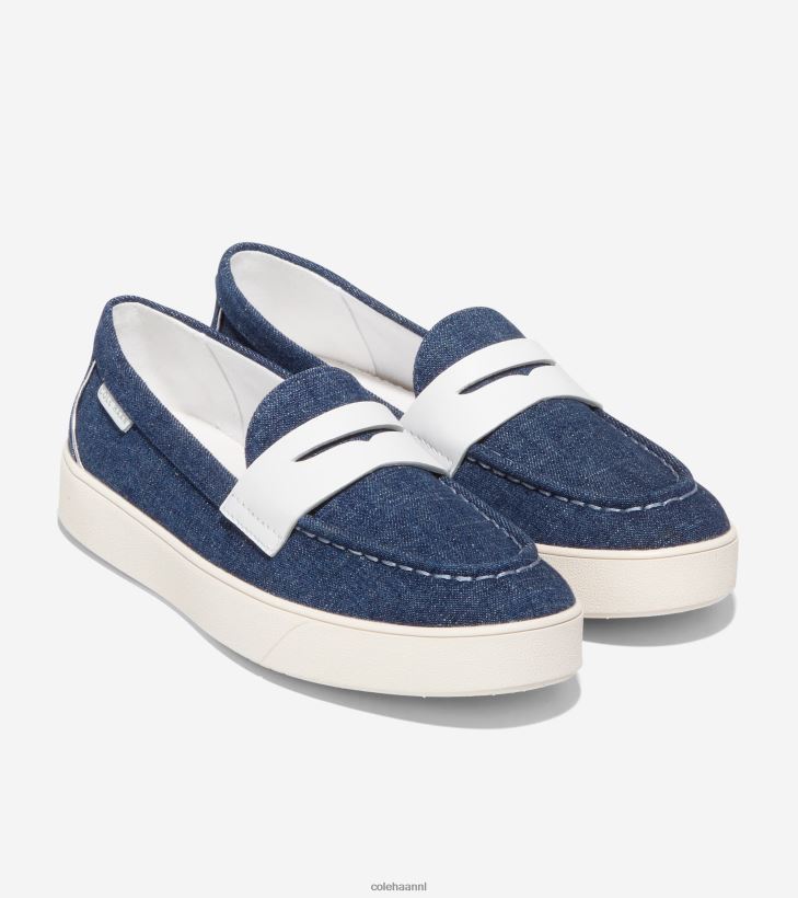 nantucket 2.0 penny loafer vrouwen denim Cole Haan schoenen 6H6J6F91