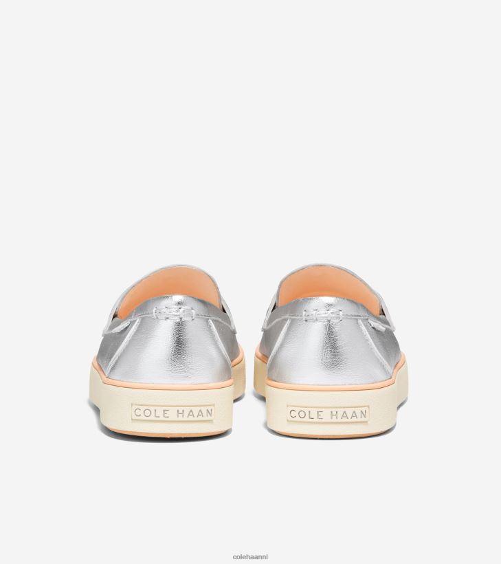 nantucket 2.0 penny loafer vrouwen zilver metallic-ivoor Cole Haan schoenen 6H6J6F94