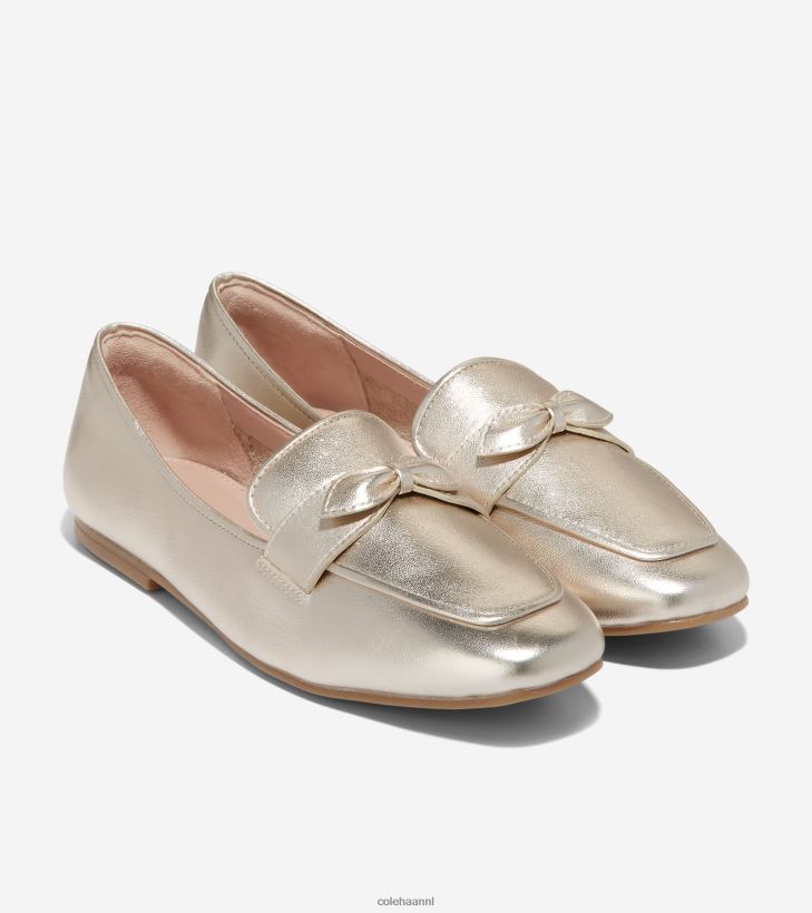 york boog loafer vrouwen goud Cole Haan schoenen 6H6J6F137
