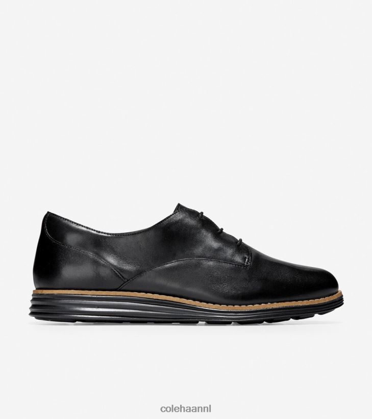 origineel grand plain oxford vrouwen zwart leer Cole Haan schoenen 6H6J6F170