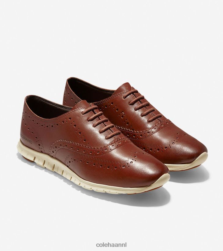 zerogrand vleugeltip oxford vrouwen Woodbury leer-ivoor Cole Haan schoenen 6H6J6F154