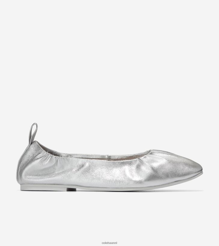 york softballet vrouwen zilver metallic Cole Haan schoenen 6H6J6F97