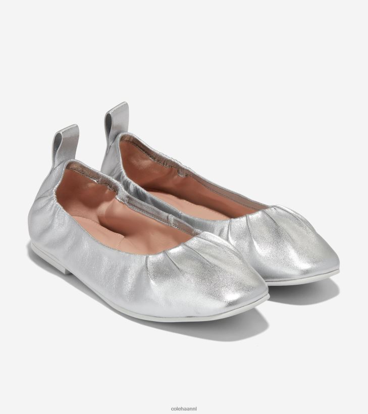 york softballet vrouwen zilver metallic Cole Haan schoenen 6H6J6F97