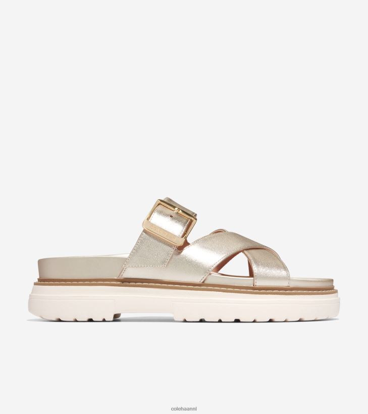 Fraya glijbaan sandaal vrouwen zacht goud Cole Haan schoenen 6H6J6F3