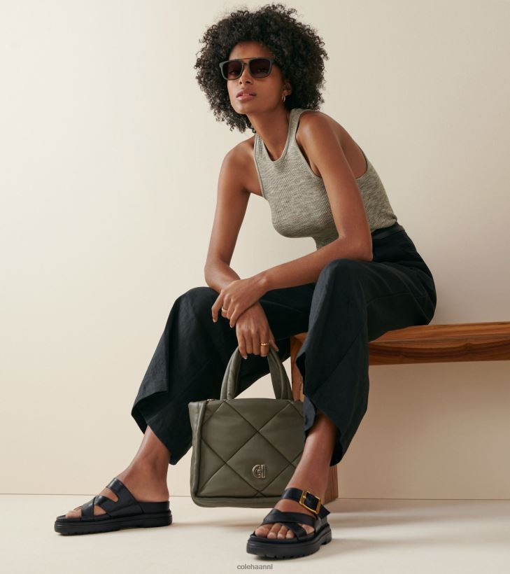 Fraya glijbaan sandaal vrouwen zwart Cole Haan schoenen 6H6J6F2