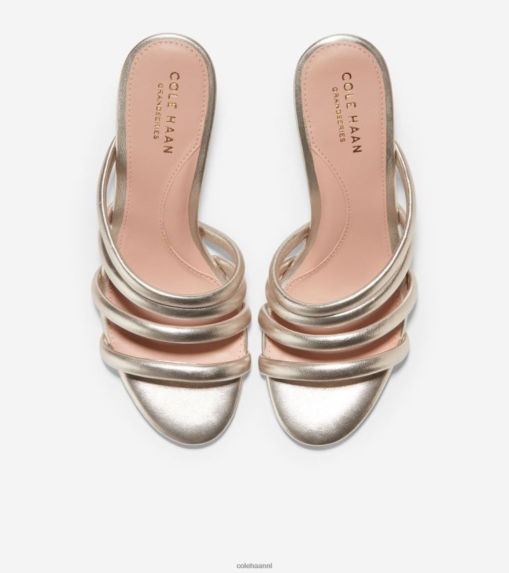 adella-sandaal vrouwen goud leer Cole Haan schoenen 6H6J6F144