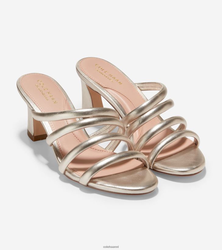 adella-sandaal vrouwen goud leer Cole Haan schoenen 6H6J6F144
