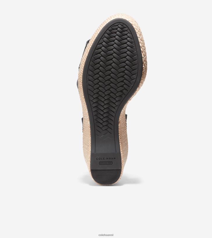 cloudfeel sandaal met sleehak voor de hele dag vrouwen zwart leer Cole Haan schoenen 6H6J6F189