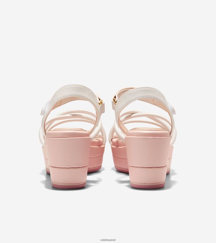grote ambitie addison flatform wedge vrouwen ivoor-roze rook Cole Haan schoenen 6H6J6F117