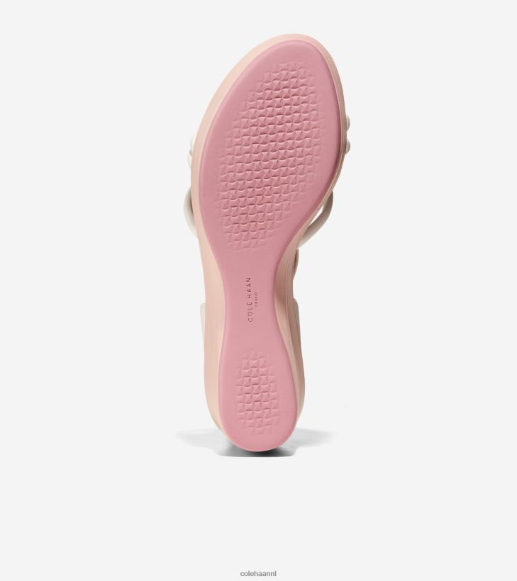grote ambitie addison flatform wedge vrouwen ivoor-roze rook Cole Haan schoenen 6H6J6F117