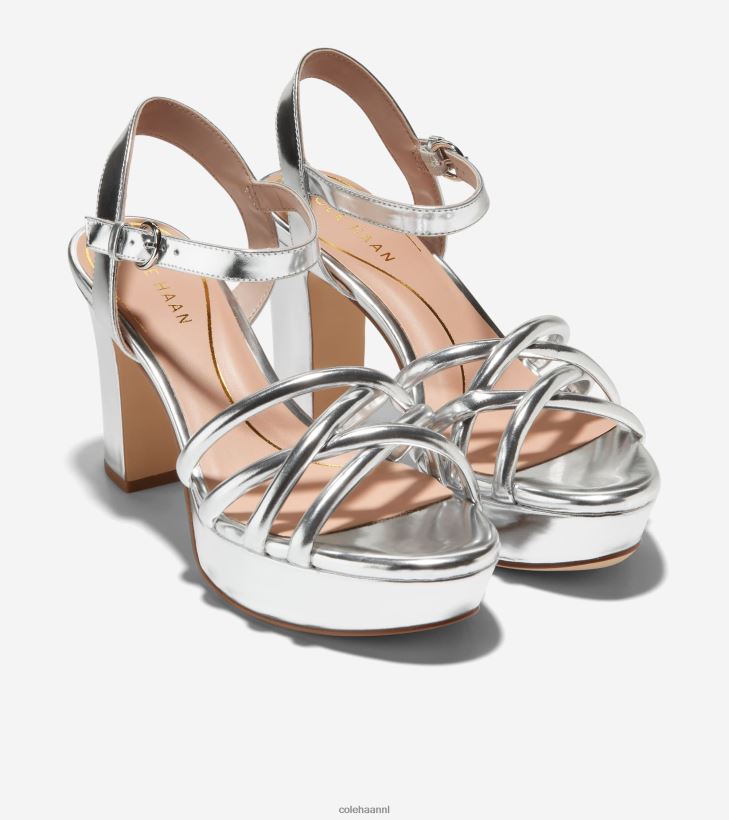 grove platform sandaal vrouwen zilveren specchio Cole Haan schoenen 6H6J6F158