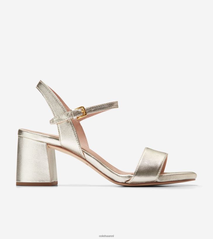josie sandaal met blokhak vrouwen goud Cole Haan schoenen 6H6J6F74