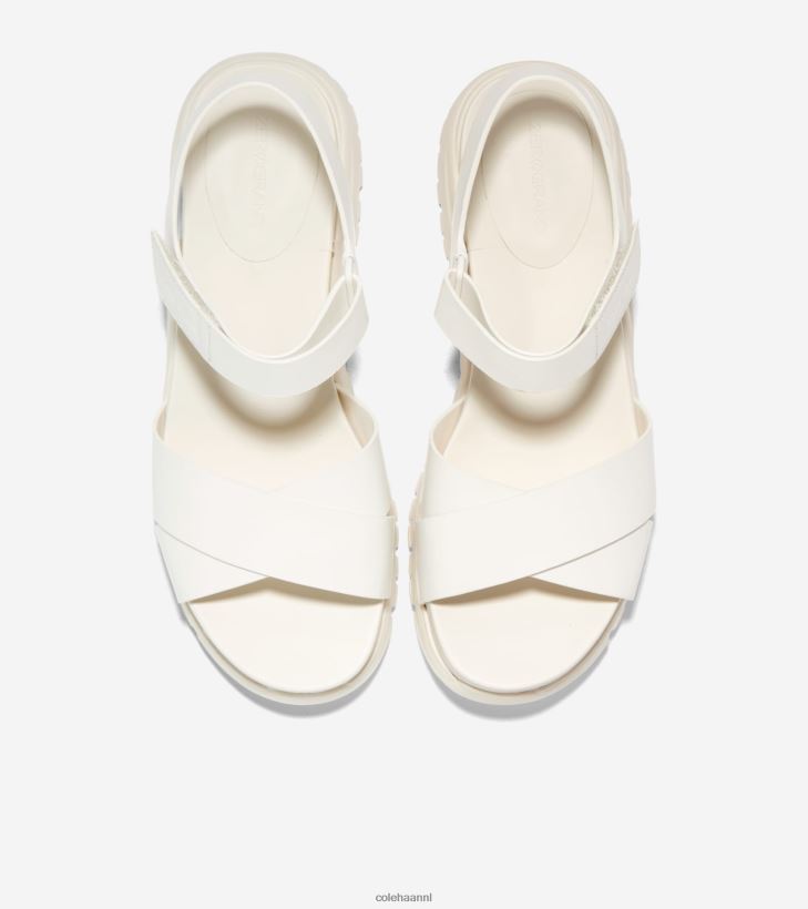 zerogrand gekruiste sandaal vrouwen zilverreiger Cole Haan schoenen 6H6J6F85